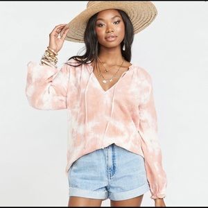 Show Me Your Mumu Charlene Tie Dye Pink Tunic Top